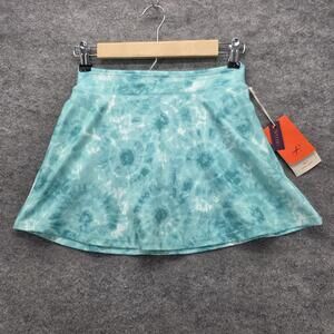 Freely Skort Girls Medium Aqua Kiara Tie-Dye Athletic Tennis Stretch Pockets